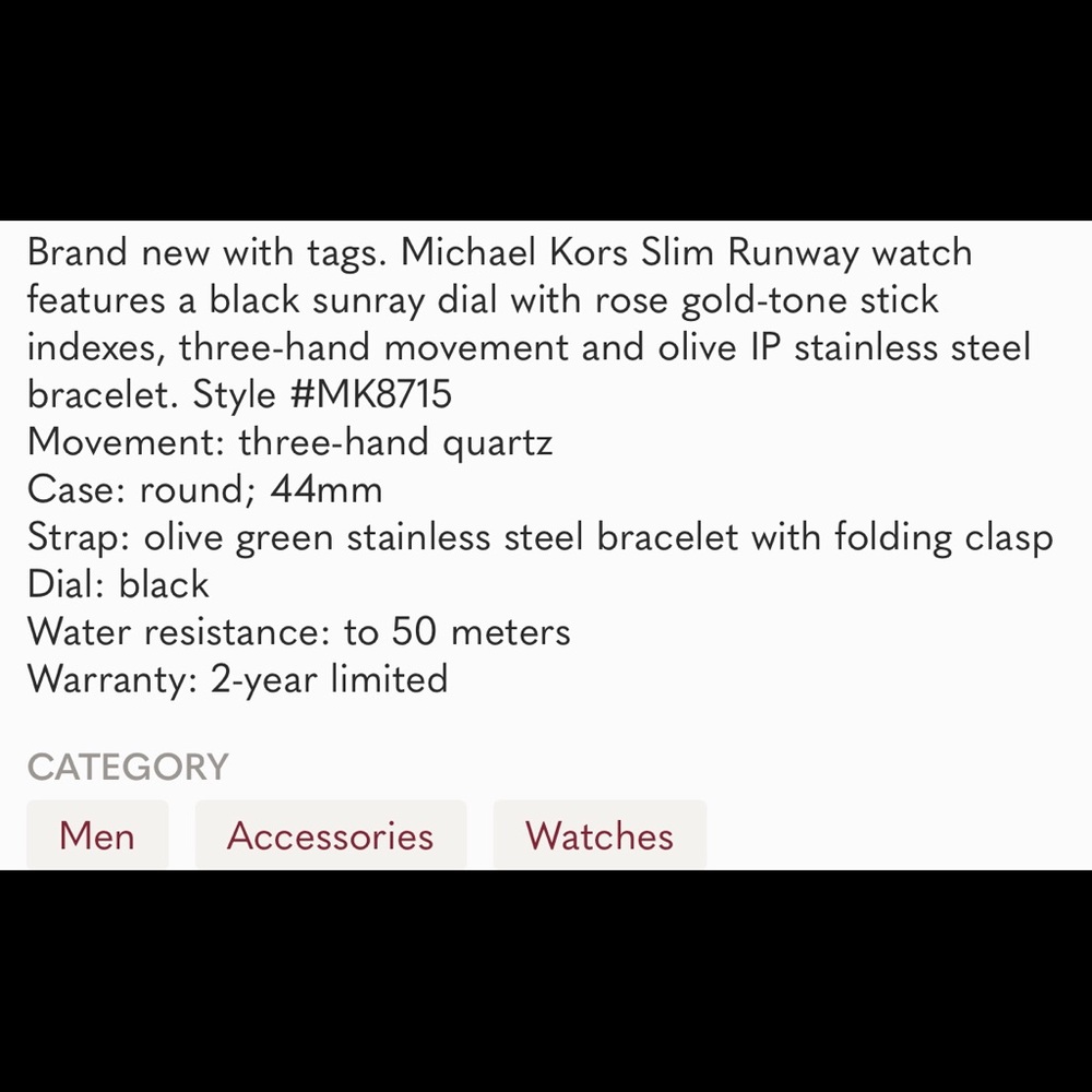 New Men’s Michael Kors watch - Picture 5 of 5